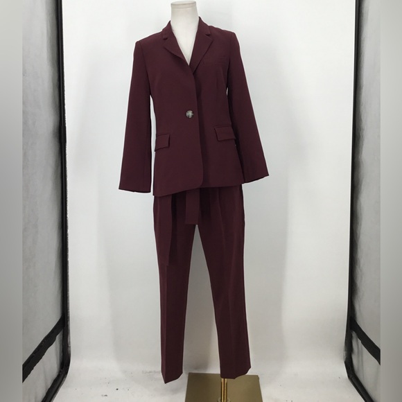 Women's Burgundy Pantsuit